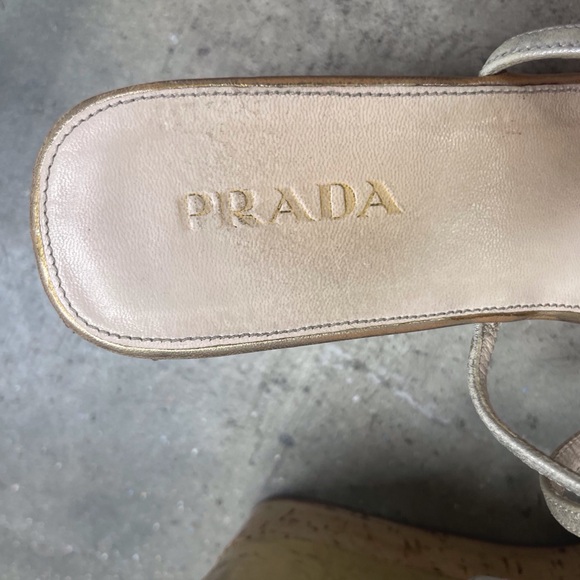 PRADA VTG Metallic Espadrille 37 - Picture 5 of 5